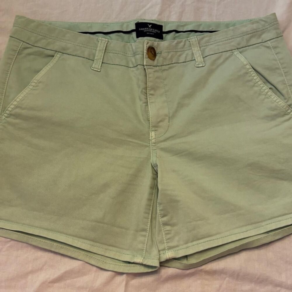 American-eagle Women's Green and Khaki Shorts